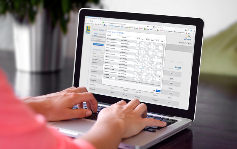 interACT ordering system